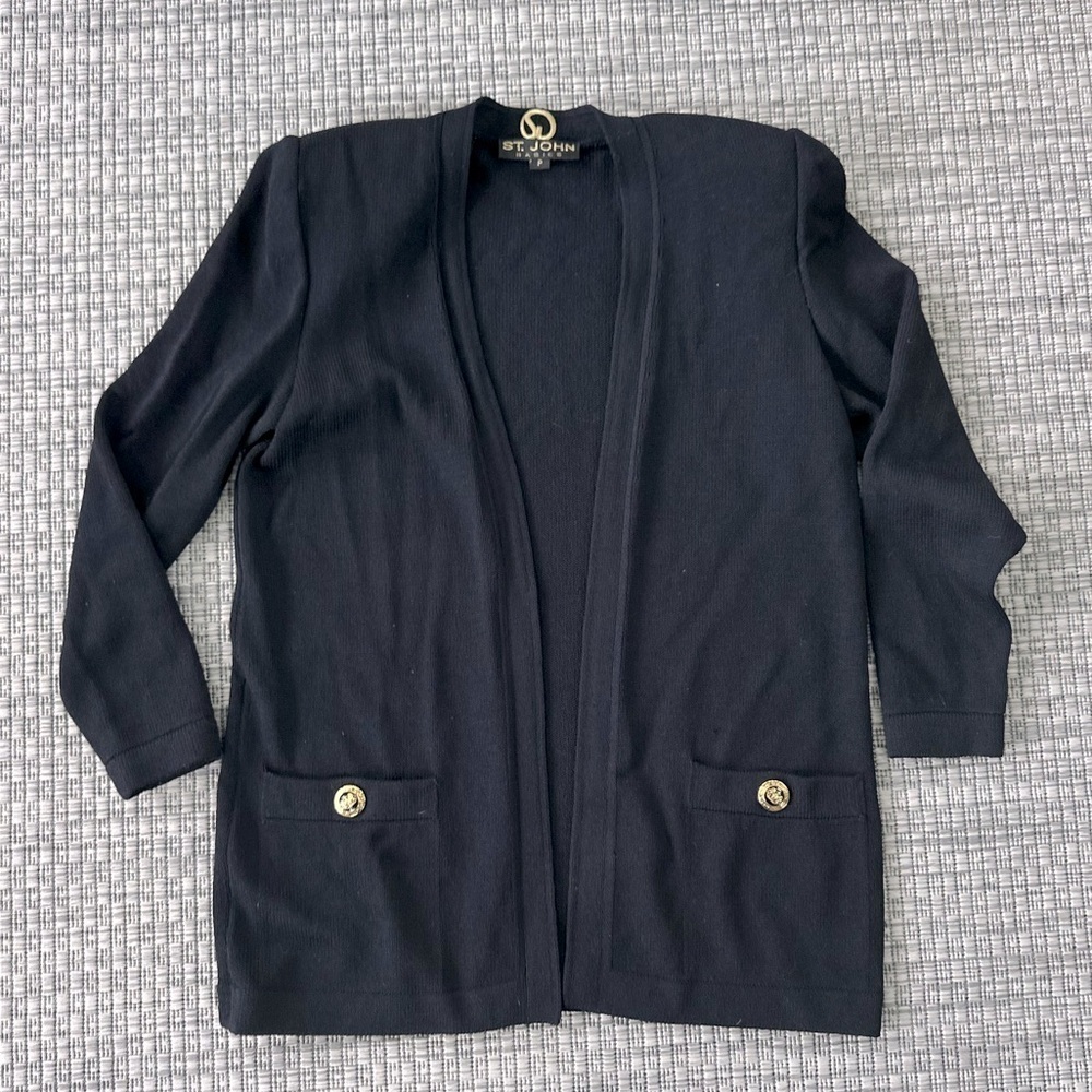 St. John Basics Santana Knit Cardigan/Blazer-small